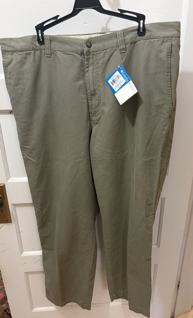 Z20 NWT Columbia Roc Pants In Green In 38x30 Straight Leg New Omni Shade Hiking